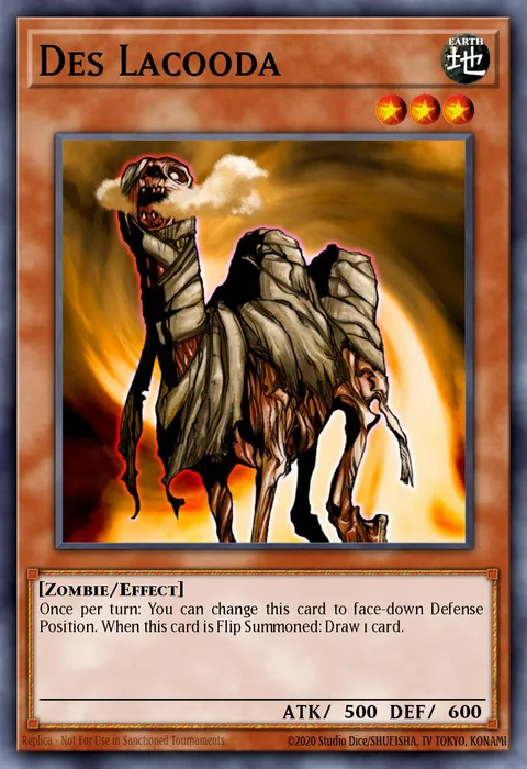 Des Lacooda trading card