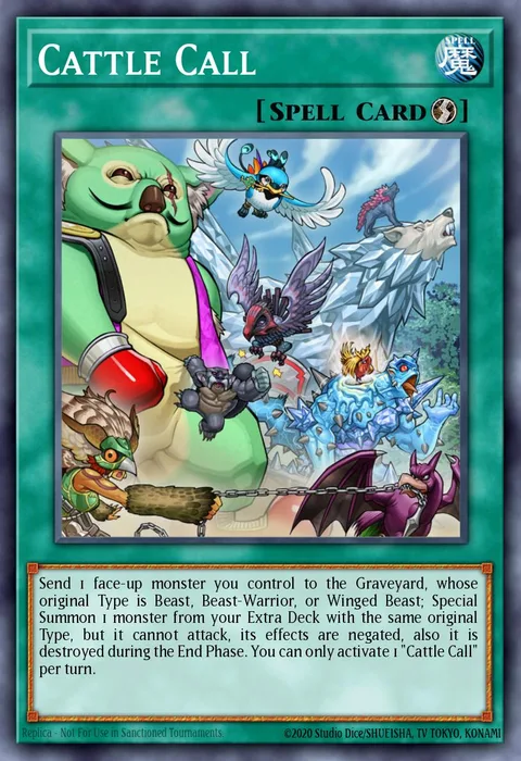 Cattle Call trading card