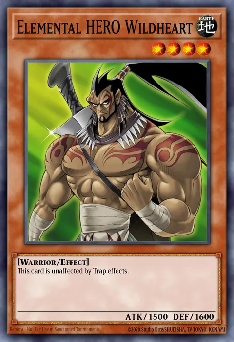 Elemental HERO Wildheart trading card