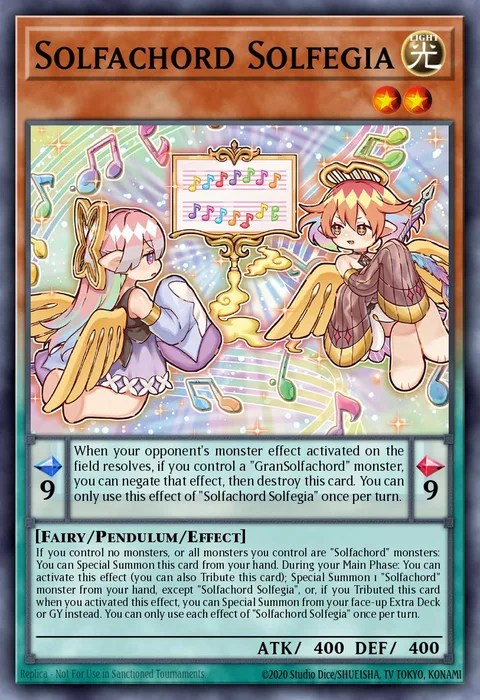Solfachord Solfegia trading card