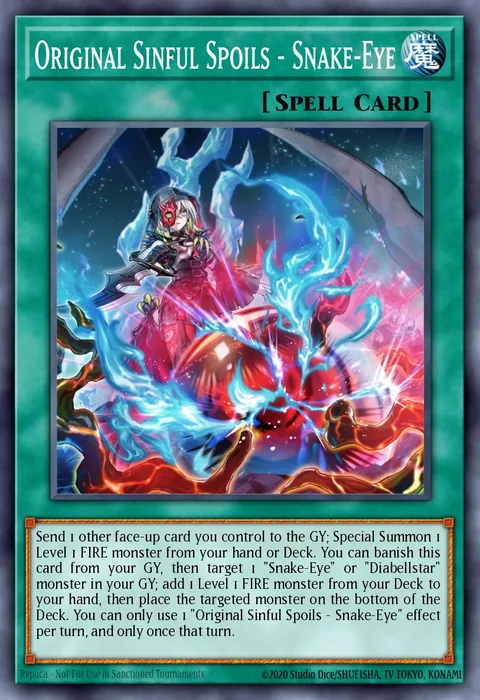 Original Sinful Spoils - Snake-Eye trading card