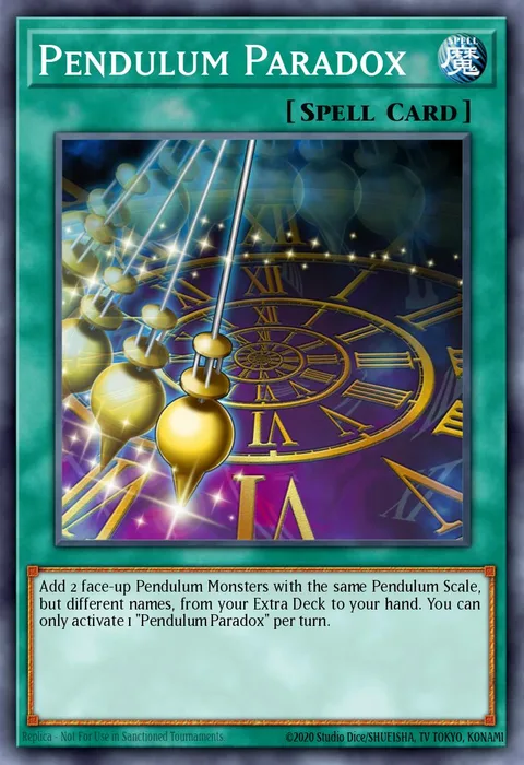 Pendulum Paradox trading card