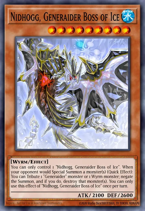 Nidhogg, Generaider Boss of Ice trading card
