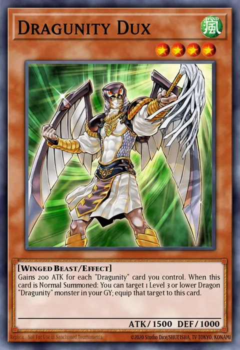 Dragunity Dux trading card