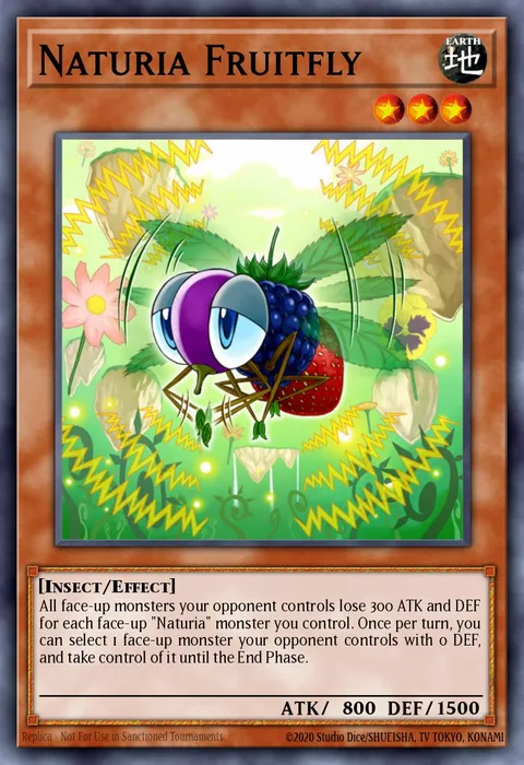 Naturia Fruitfly trading card
