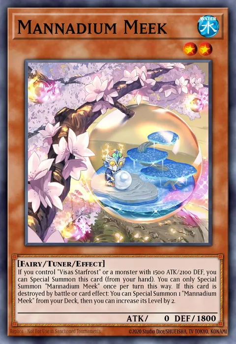 Mannadium Meek trading card