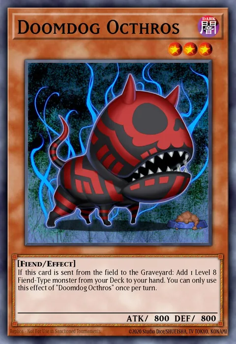 Doomdog Octhros trading card