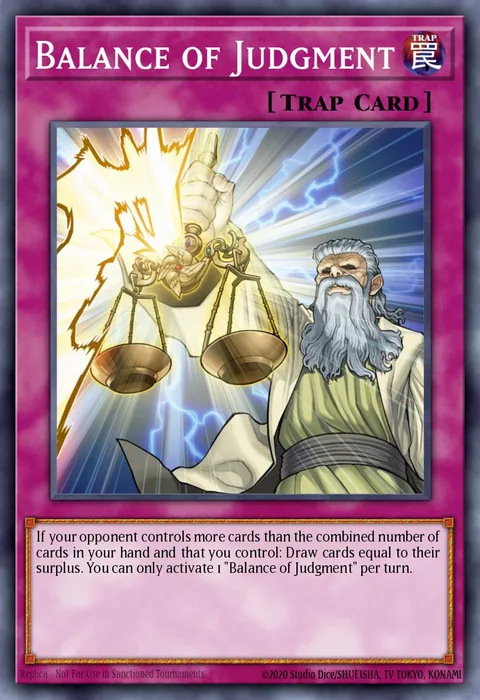 Balance of Judgment trading card