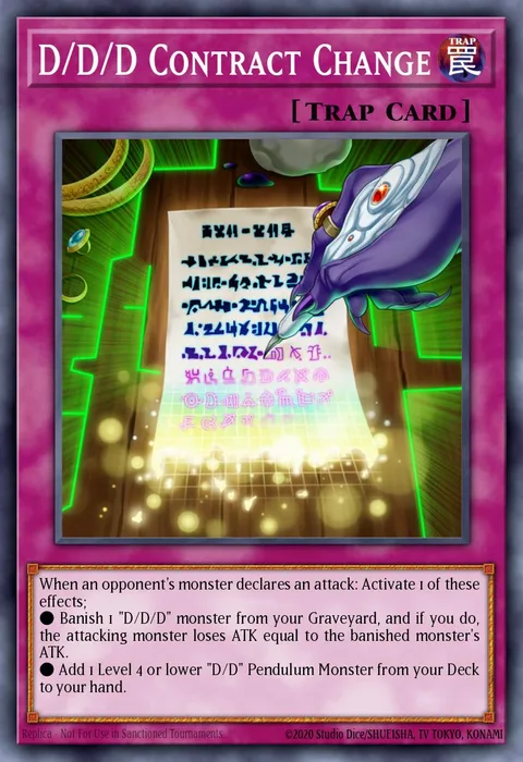 D/D/D Contract Change trading card