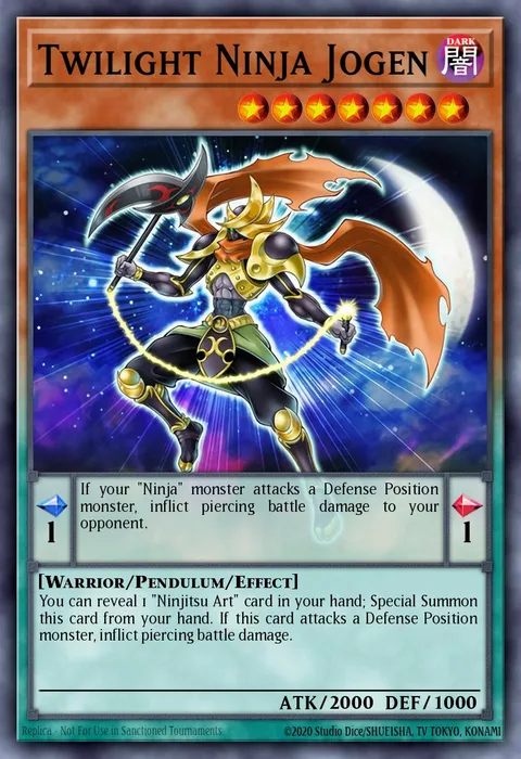 Twilight Ninja Jogen trading card