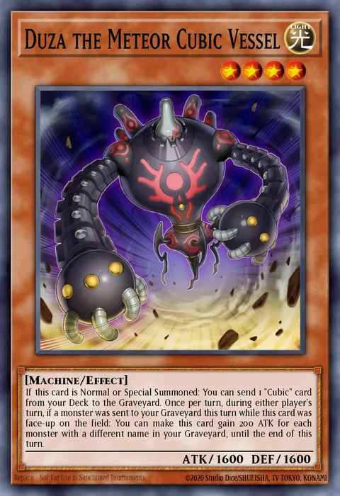 Duza the Meteor Cubic Vessel trading card
