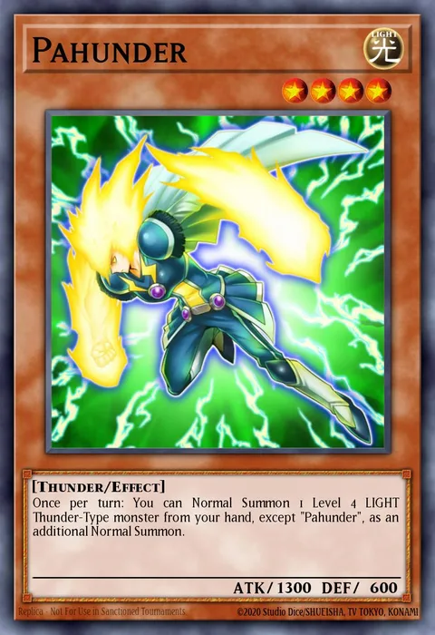 Pahunder trading card
