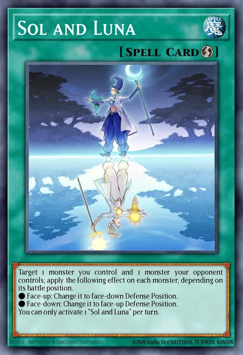 Sol and Luna trading card