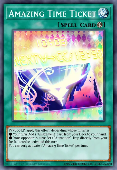 Amazing Time Ticket trading card