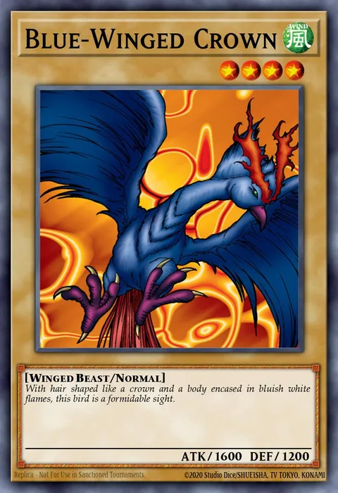 Blue-Winged Crown trading card