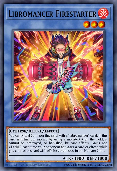Libromancer Firestarter trading card