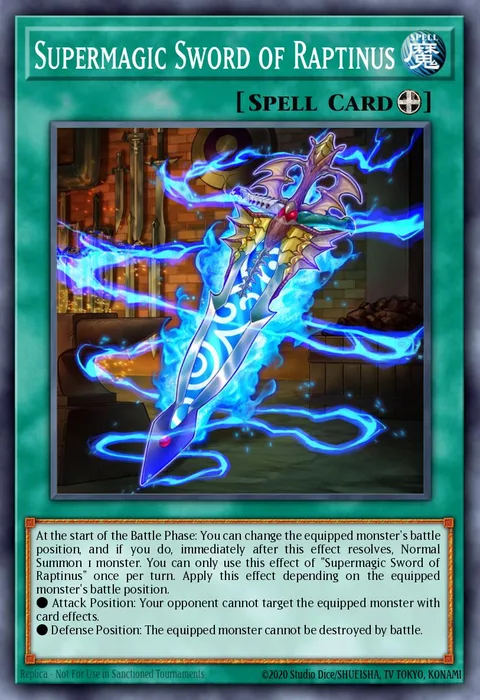 Supermagic Sword of Raptinus trading card