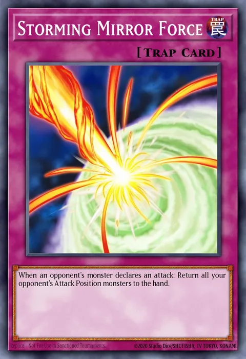 Storming Mirror Force trading card