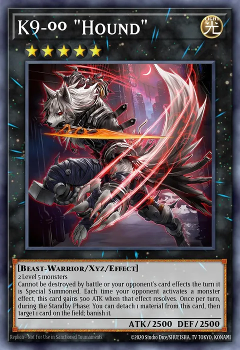 K9-ØØ "Hound" trading card