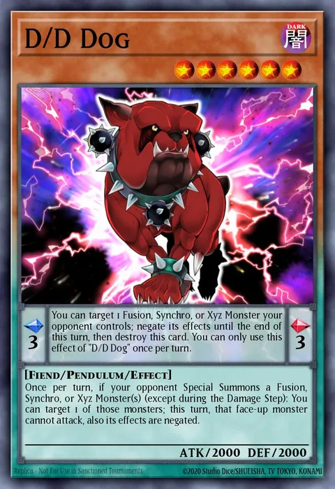 D/D Dog trading card