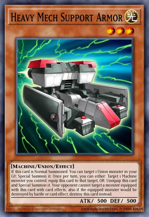 Heavy Mech Support Armor trading card