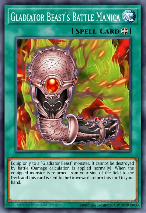 Gladiator Beast's Battle Manica trading card