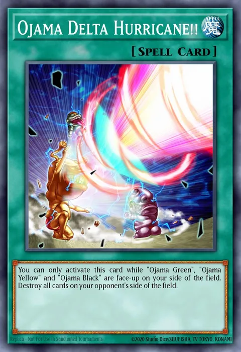 Ojama Delta Hurricane!! trading card