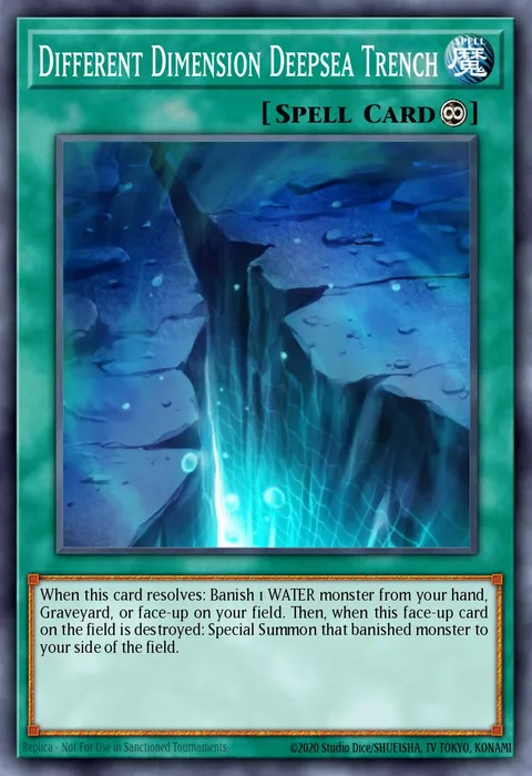 Different Dimension Deepsea Trench trading card