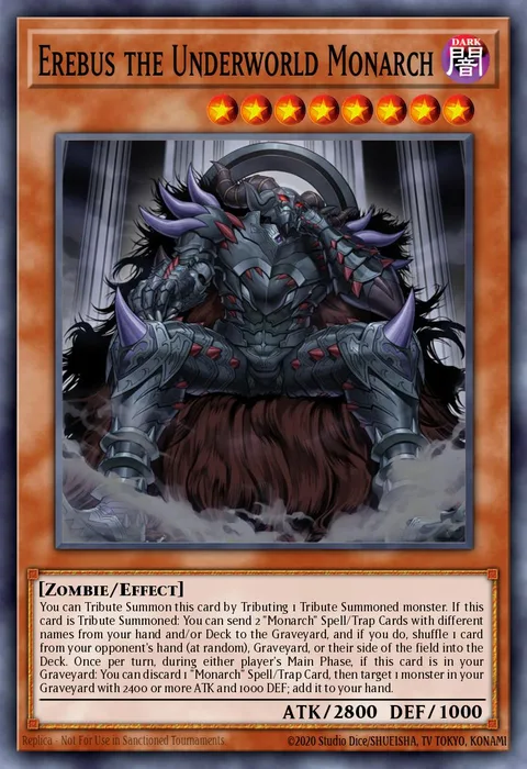 Erebus the Underworld Monarch trading card