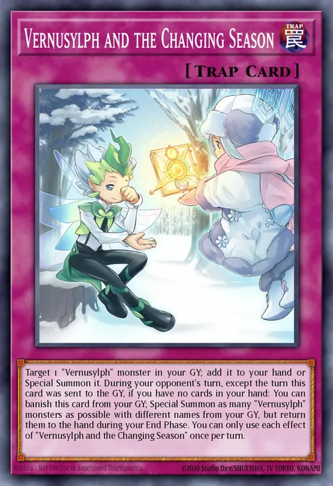 Vernusylph and the Changing Season trading card