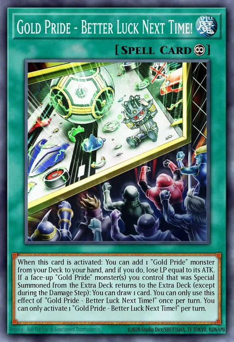 Gold Pride - Better Luck Next Time! trading card