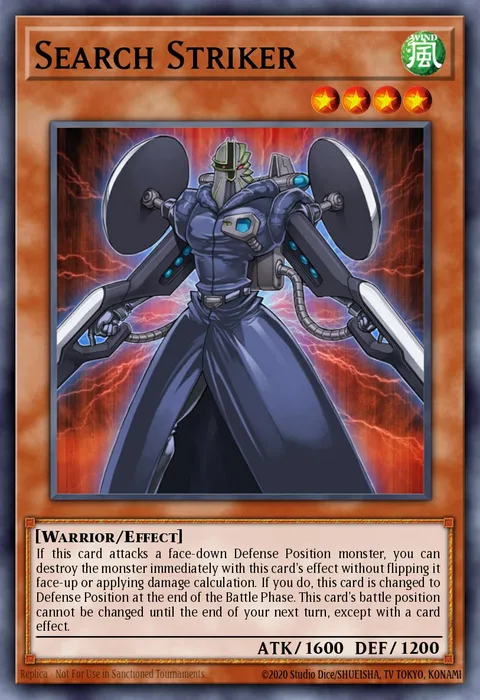 Search Striker trading card