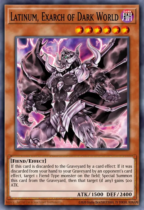Latinum, Exarch of Dark World trading card