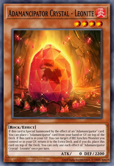 Adamancipator Crystal - Leonite trading card