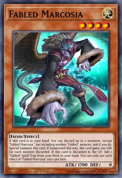 Fabled Marcosia trading card