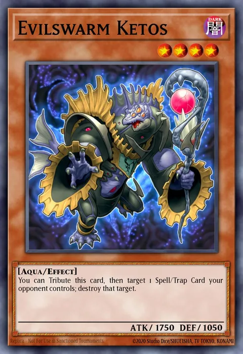 Evilswarm Ketos trading card