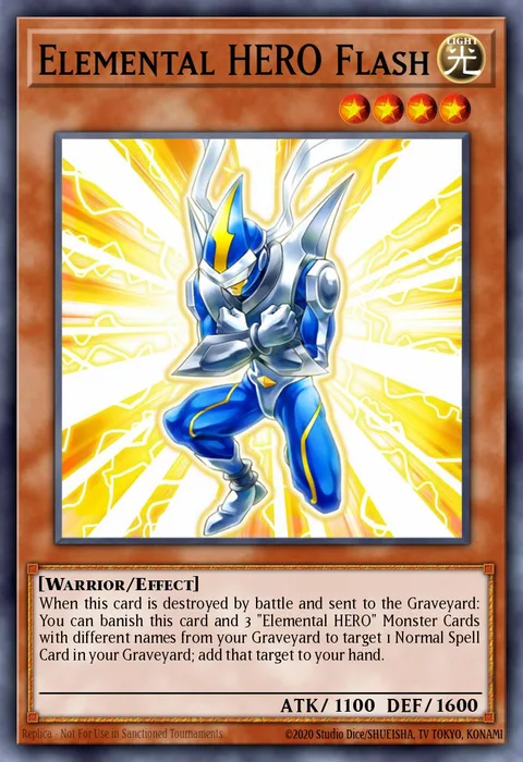 Elemental HERO Flash trading card