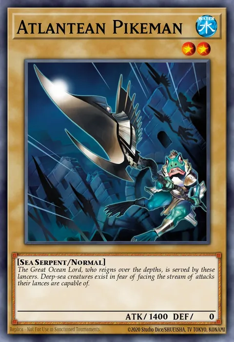 Atlantean Pikeman trading card