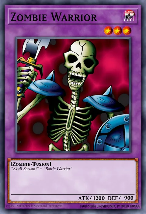 Zombie Warrior trading card