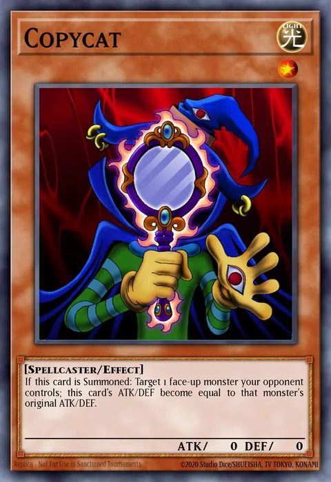 Copycat trading card