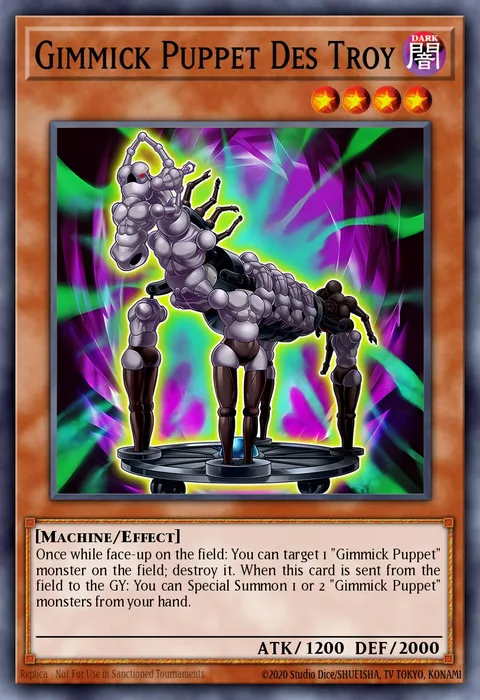 Gimmick Puppet Des Troy trading card