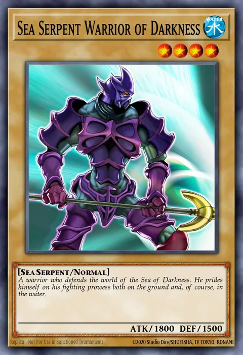 Sea Serpent Warrior of Darkness trading card