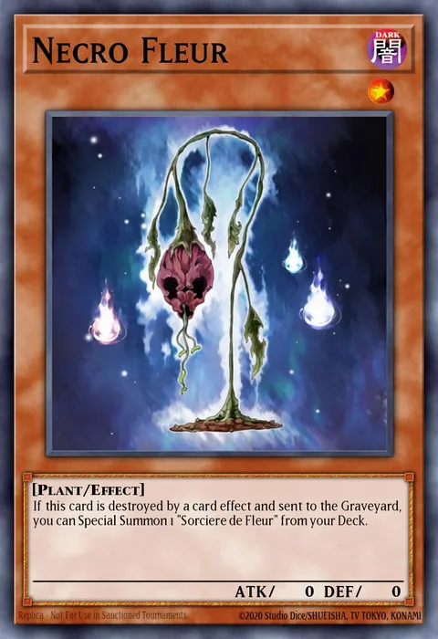 Necro Fleur trading card