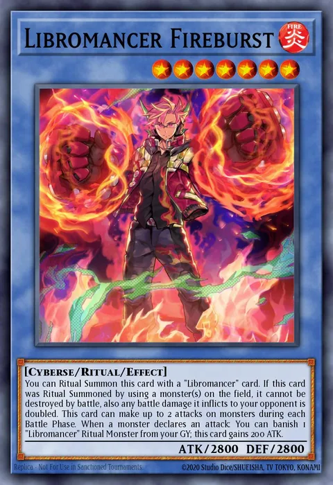 Libromancer Fireburst trading card
