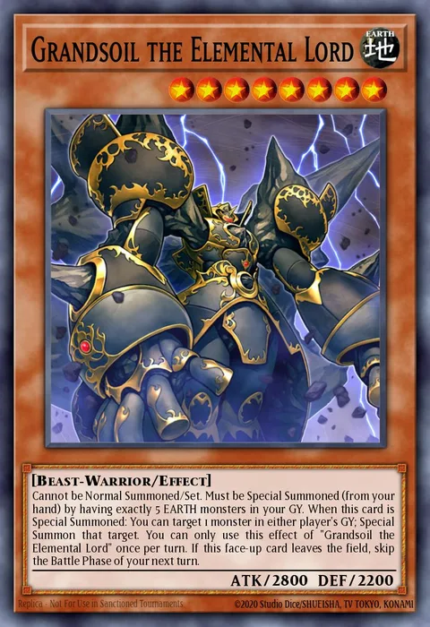 Grandsoil the Elemental Lord trading card