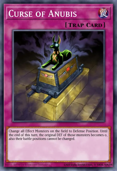 Curse of Anubis trading card