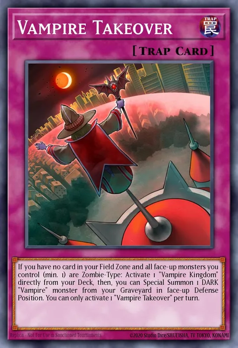 Vampire Takeover trading card