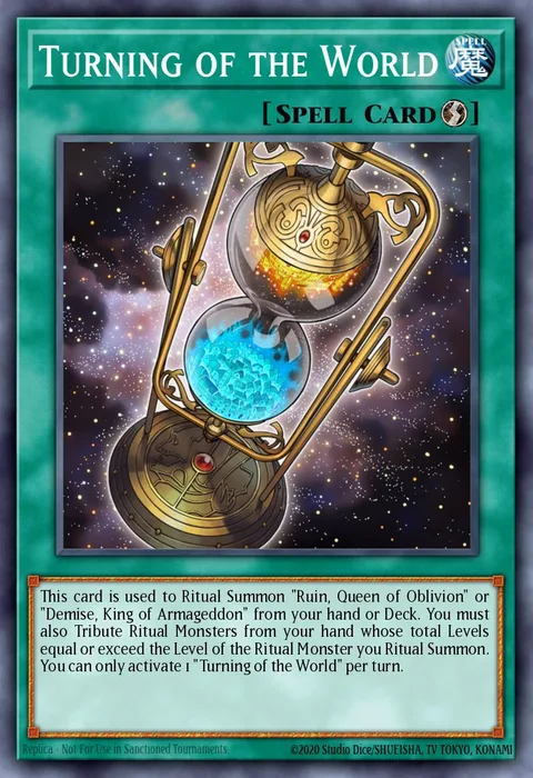 Turning of the World trading card