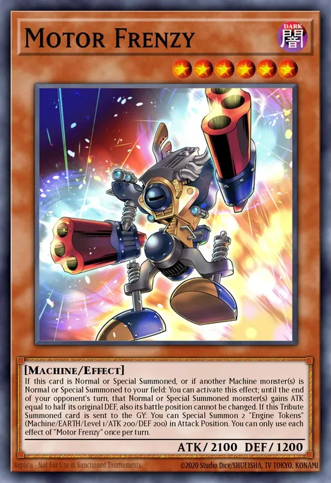 Motor Frenzy trading card