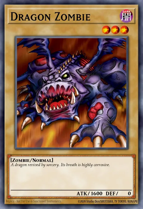 Dragon Zombie trading card
